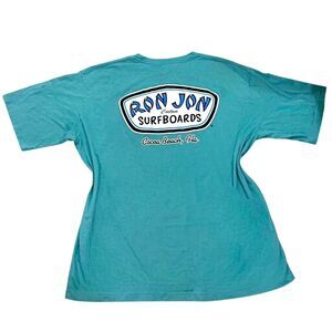 Ron-jon-surf-shop Women's Blue and Green T-shirt